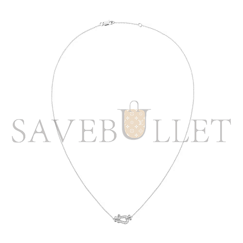 FRED FORCE 10 NECKLACE SMALL MODEL WHITE GOLD 7B0281